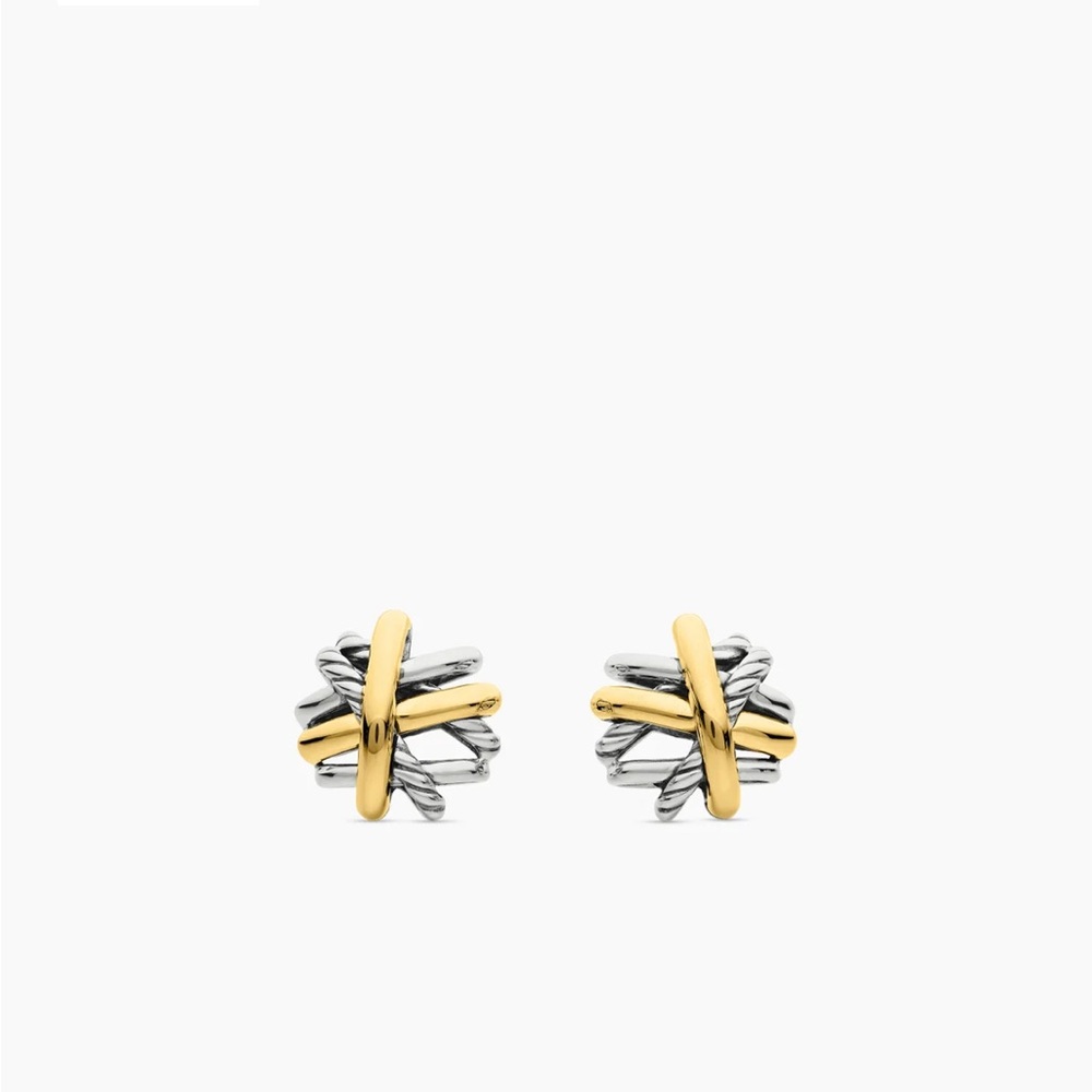 Cross over stud David Yurman earrings